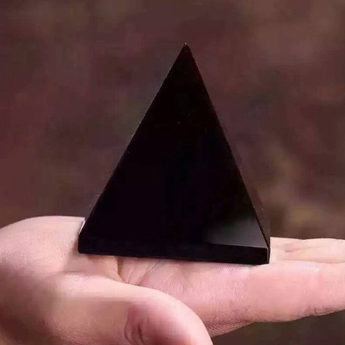 Obsidian Crystal Pyramid Decorative Energy Stones Wear-resistant