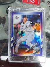 2021 TOPPS CHROME NPB NIPPON PURPLE REFRACTOR SP ROKI SASAKI 084/299 NO. 194