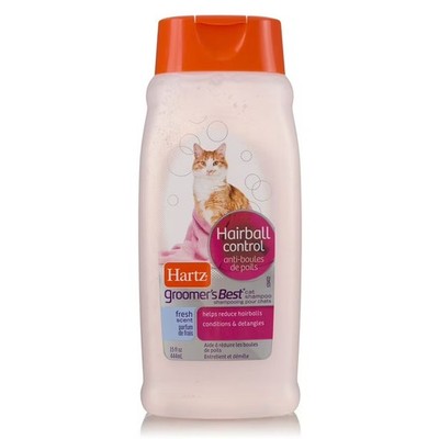 Hartz - Groomer s Best Extra Soft Hair Control Fresh Scent Cat Shampoo - 15 Oz