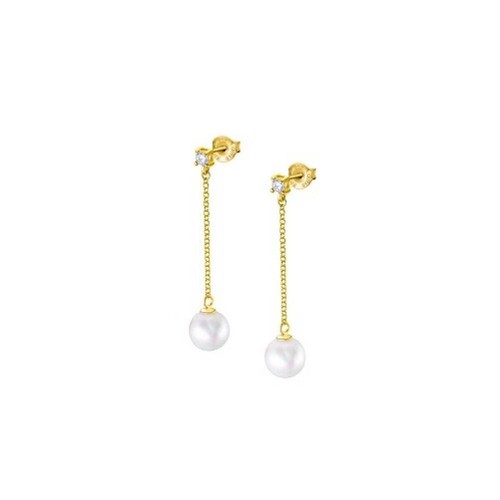 Lotus Style Orecchini Donna LS1751-4/1 In Acciaio Con Zirconi - Collezione Urban Woman, 28x17 Mm