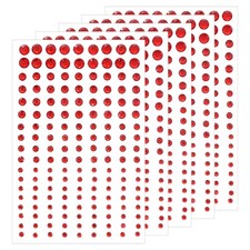 810 Pcs 3/4/5/6mm Self Adhesive Rhinestone Sticker, Red