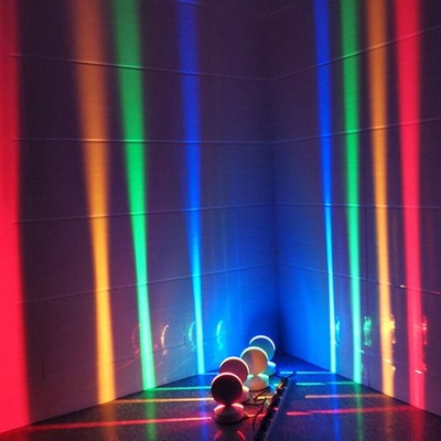 LED Wandleuchte Wand-Lampe 360° Kreis Strahler Innen Modern Effekt Leuchte Licht