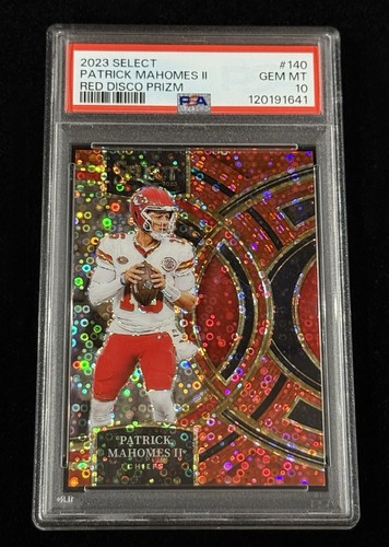 Patrick Mahomes II 2023 Panini Select Red Disco Prizm #’d/49 PSA 10 GEM MINT