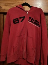 Ralph Lauren Polo Jeans Co. 67 Spellout Full Zip Hoodie. Size L