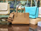 Tory Burch Blake Cortado Brown Pebbled Leather Mini Tote Crossbody Bag 176875