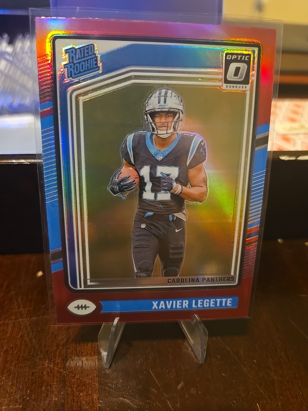 2024 Panini Donruss Optic - Rated Rookie Xavier Legette #299 Pink Prizm (RC)