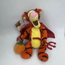 Disney Winnie the Pooh 9" Tigger Halloween Devil Bean Bag Plush Stuffed Animal