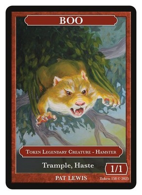 Boo Token  Artist Pat Lewis  MTG Token Givememana