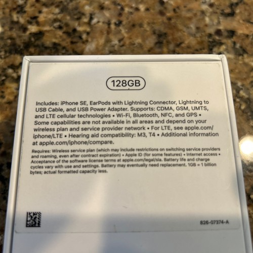 Apple iPhone SE Gen 2020 Empty box only w/instructions and Apple Decal - Photo 2 sur 4