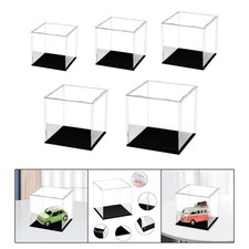 Acrylic Display Box Dustproof Stackable Storage Bin Clear Storage Organizer