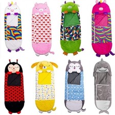 Large Sleeping Bag Happy Napping Napper Kids FUNNY Pillow Warm Camping 180cm NEW