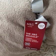 Marks & Spencer Neutral Adult Thermal  Snuggle Blanket Size L  BNWT RRP £32.50
