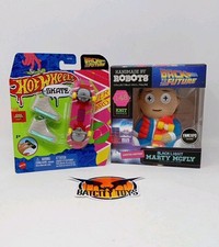 Hotwheels BttF Fingerboard & Handmade By Robots Marty McFly Limited Figure Set
