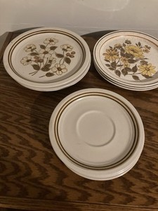 Lot Of 10 Vintage Salad Plates Woodbury Collection Shannon Aran Stone Lakewood 