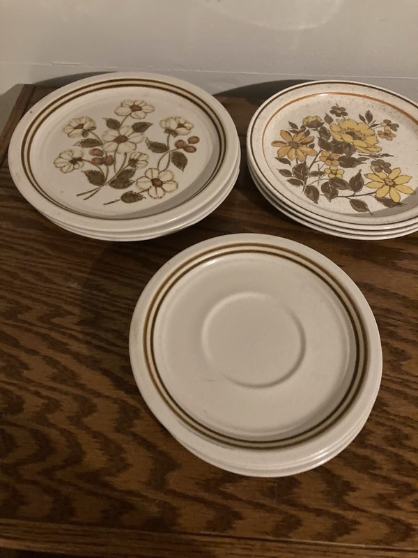 Lot Of 10 Vintage Salad Plates Woodbury Collection Shannon Aran Stone Lakewood 