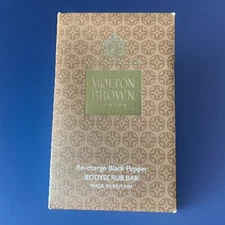 Molton Brown Re-Charge Black Pepper Body Scrub Bar 250g Men's Skin Care