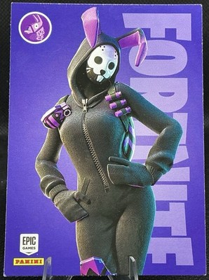 Fortnite Series 3 Bunny Brawler (Dark) #112 Base Epic Outfit Trading Card
