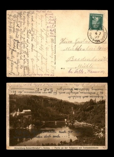 Mayfairstamps Germany Hirshberg to Beedenborstel Bridge Postcard aax_34537