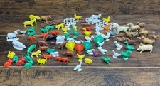 Vintage 1960s Plastic Rubber Farm Animal Toy Figures Lot Goat Pig Sheep Horse