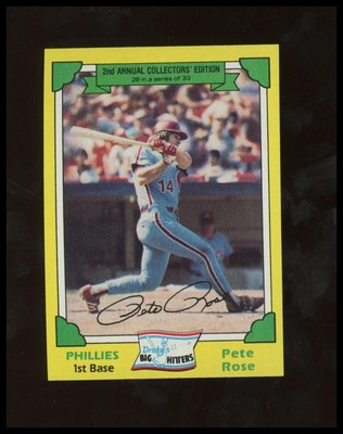 1982 Topps Drake's Big Hitters #28 Pete Rose Baseball Card JPC