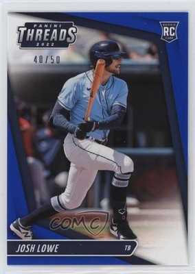 2022 Panini Chronicles Threads Blue 40/50 Josh Lowe #9 Rookie RC 2oe