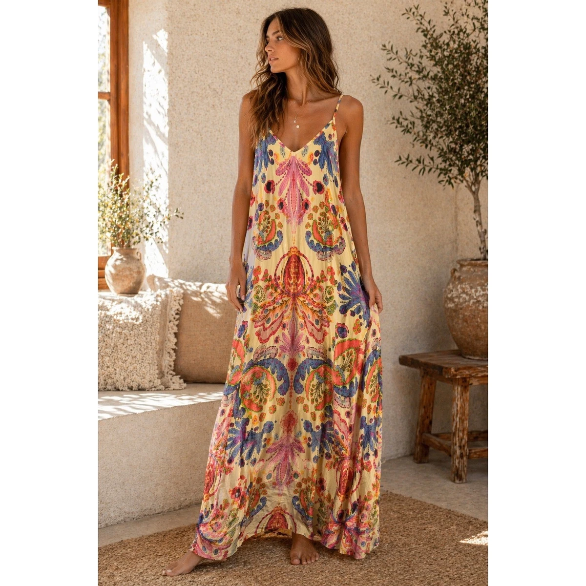chinese dress ladies Resort Beach 2 Two Slit Party Maxi Long Dresses for Women main image 1