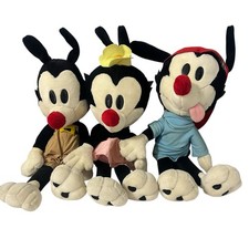 Animaniacs Plush Lot Yakko Wakko Dot 1993 Dakin Warner Brothers 20" READ