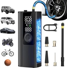 Portable Air Compressor 150PSI 20000mAh Fast Tire Inflator for Cars Bikes