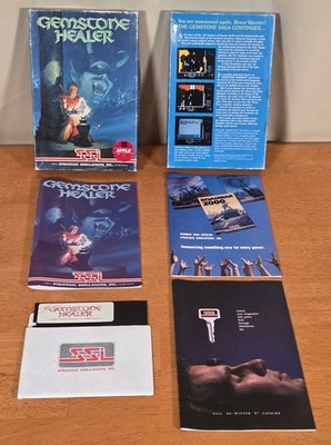 Gemstone Healer SSI Apple II IIc IIe Big Box Game 5.25'' Floppy Complete CIB 1986