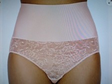 NWT Maidenform Cool Comfort Tagless DM0051 Firm Shapes Lace Briefs In Pink 2XL