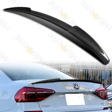 FIT 12-19 VOLKSWAGEN PASSAT M4-STYLE CARBON FIBER TRUNK DUCKBILL SPOILER WING