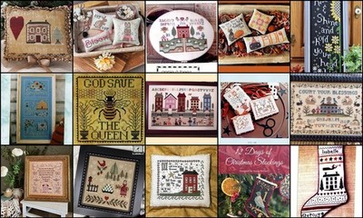 SIE WÄHLEN 10er Set Kreuzstich Muster Sampler Quaker Quilt SONDERPREIS!
