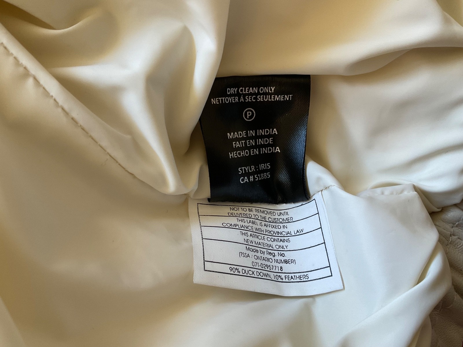 Lamarque Iris Lamb Leather Down Puffer Women's De… - image 8