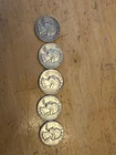 1960-1964 silver quarters lot of 5