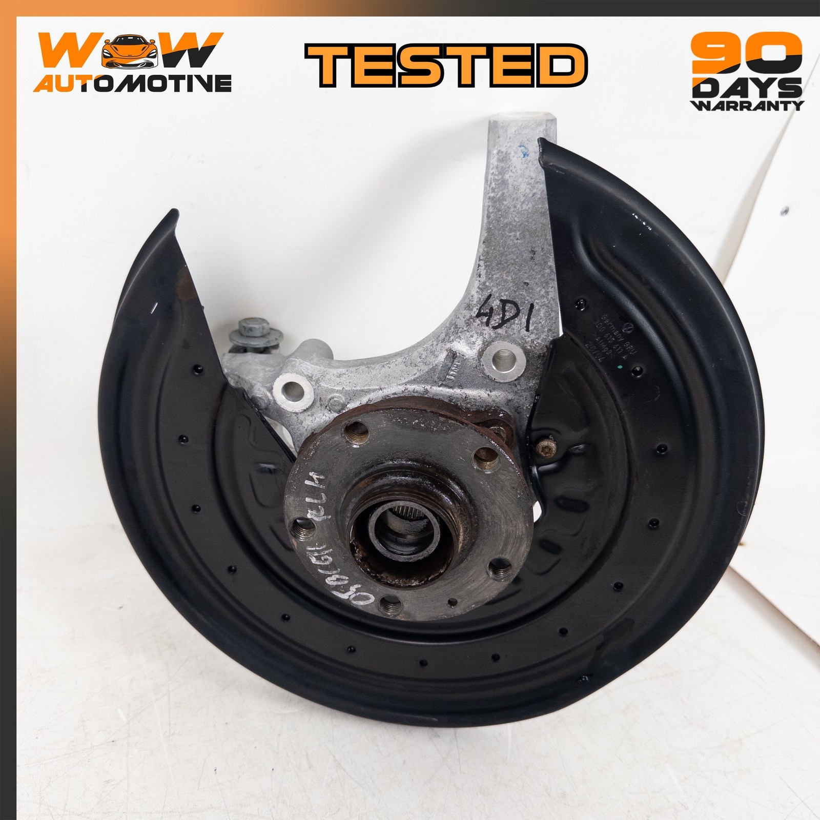 04-13 BENTLEY CONTINENTAL GT FLYING SPUR REAR LEFT SPINDLE KNUCKLE HUB OEM