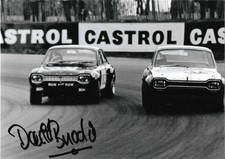 Dave David Brodie BTCC Ford Escort British Touring Car signed photo Autograph