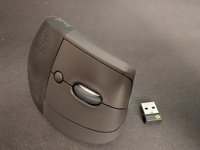 Logitech Lift Vertical Ergonomic Wireless Mouse - Right Handed - Graphite - READ
