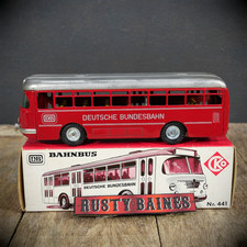 Vintage CKO German Bus, Bahnbus 441, Tinplate Friction Drive