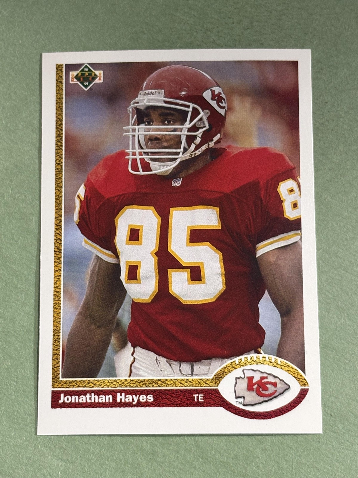 Jonathan Hayes 1991 Upper Deck Kansas City Chiefs #598 NN638