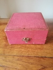 Antike Spanschachtel Dose Schmuckdose um 1900 Juwelier Schwartzkopf Lübeck 14x14