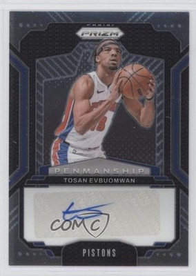 2024-25 Panini Prizm Penmanship Tosan Evbuomwan #PNM-TSN Auto 1rr2