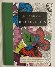 Butterflies: A Gorgeous Coloring Book W/More Than 120 Pull-Out Illustrations NEW