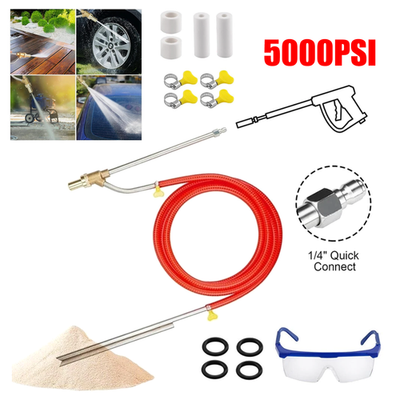 #ad 5000 PSI Sandblasting Kit Pressure Washer Sand Blaster Power Blaster Attachment $30.98