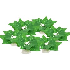 6PCS Small Artificial Silk Plastic Aquarium Plants Fish Tank Decor Betta Safe
