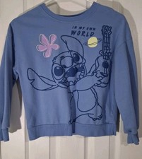 Disney Stitch Sweatshirt Girls Large 10/12