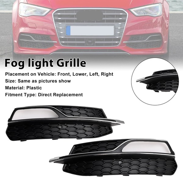 Vorne Unten StoßStange Nebel Lichabdeckung Gitter Passend FüR Audi A3 S-LINE S3-image