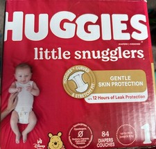 Huggies Little Snugglers Baby Diapers, Size 1 (8-14 lbs), 84 Ct 0.24 per diaper