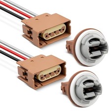 2U5Z13411SA Turn Signal Light Socket with 3 Wire Pigtail YF1Z13411CA Fit for