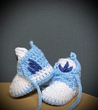 Crochet Newborn Baby First Shoes Booties Boots Slippers Trainers