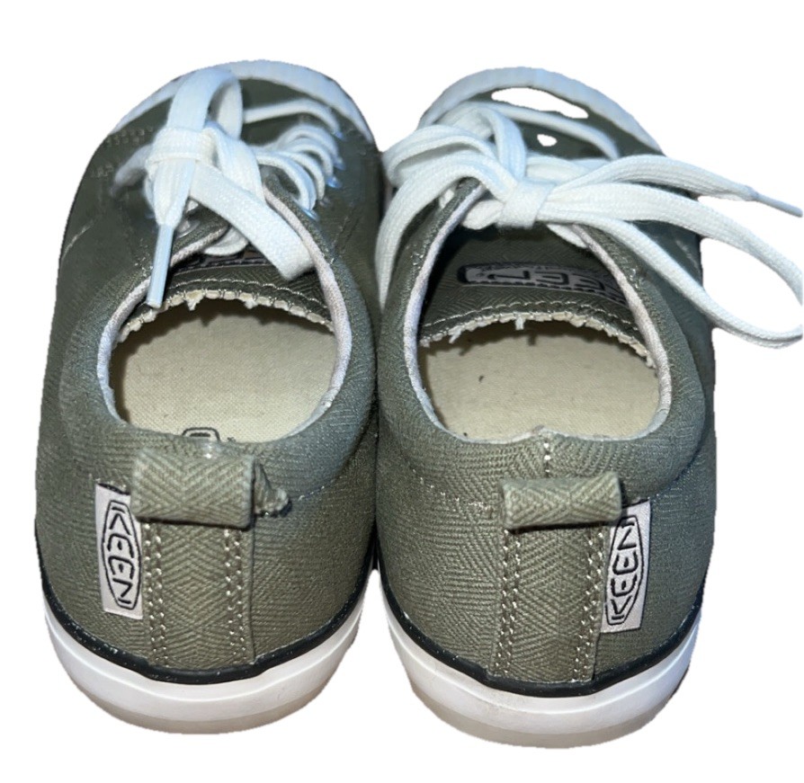 Scarpe basse Keen Elsa donna taglia 7 verde vulcanizzato tela